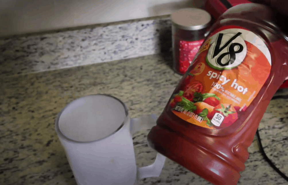 Add the tomato juice