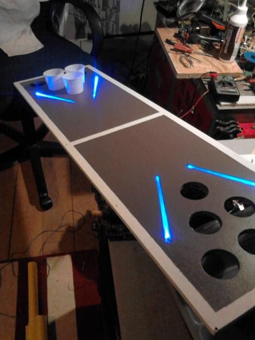 18 Homemade Beer Pong Table Plans You, Painted Table Ideas College