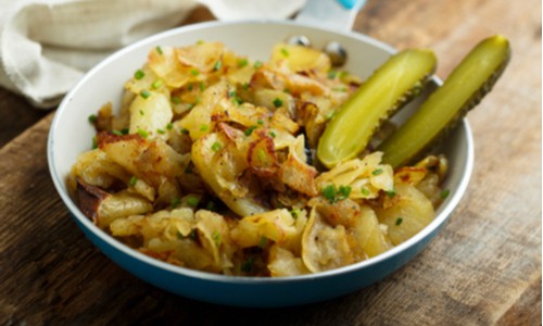 Make a side dish of fried pickles