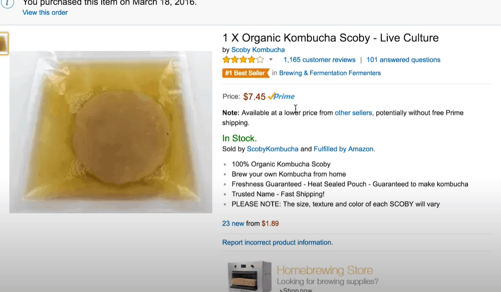 Secure some SCOBY
